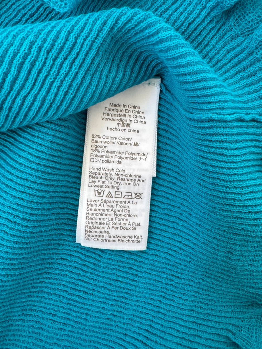 J. Crew Turquoise Ruffle-Hem Button Cardigan - Picture 4 of 5